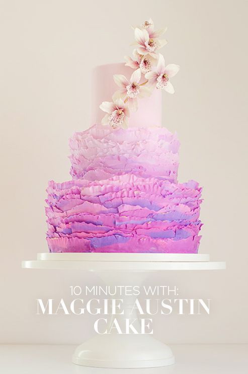 Girly & Romantic ♡ The Adorable Ruffled Wedding Cake That Will Move You! ♡にて紹介している画像