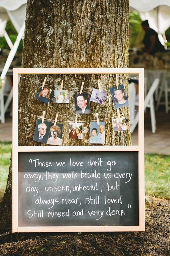 Surely Watching Over Us from Heaven: Wedding Ideas to Honor a Loved One Who Passed Away Before the Big Day ♥にて紹介している画像
