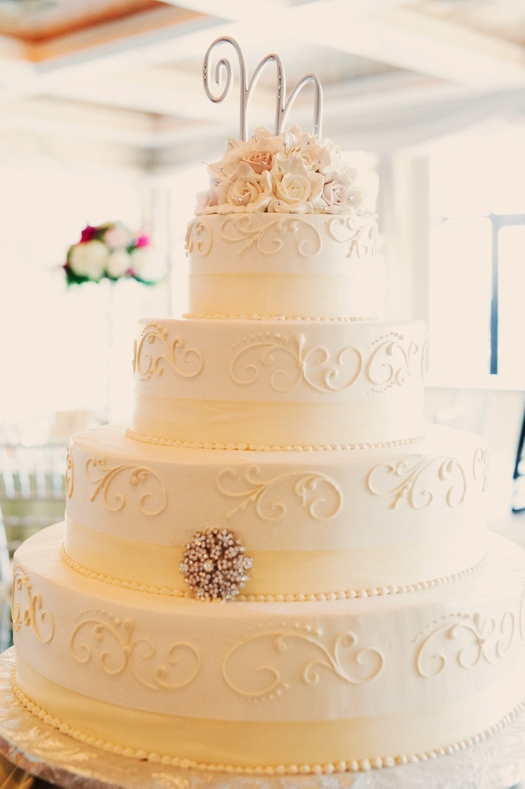 イニシャルでオリジナル感を♡ふたりだけのwedding cakeをデザインしたい♡にて紹介している画像