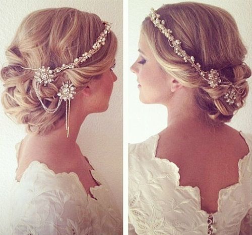 みんなの視線を独り占め♡キラキラ輝く〔ビジュー×アップヘア〕のヘアカタログ＊*にて紹介している画像