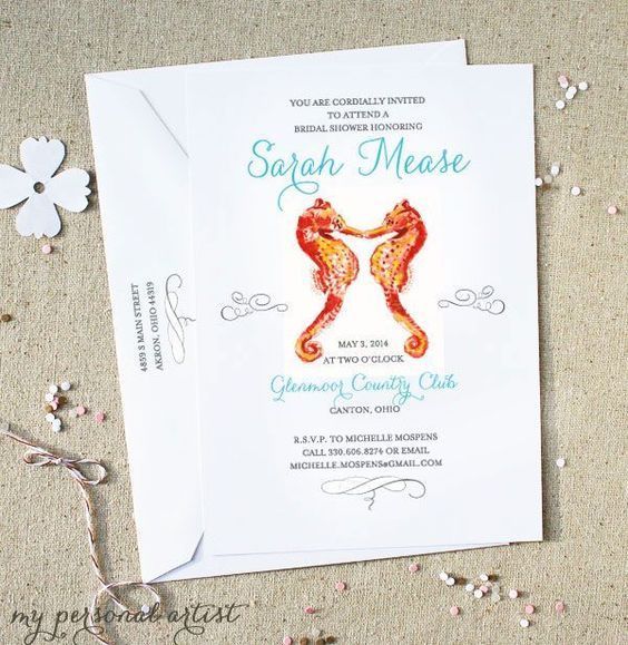 11 Refreshingly Cute Summer-Themed Invitation Designs for Brides-to-Be of Summer Weddings 2016 💖にて紹介している画像