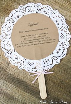 Perfect for Summer Weddings: 15 Adorable and Practical 'Fan-Shaped Program' Designsにて紹介している画像