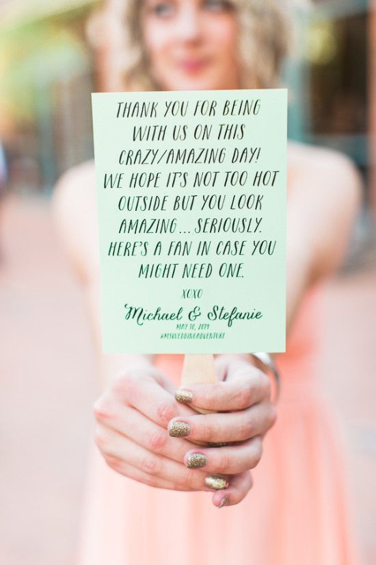 Perfect for Summer Weddings: 15 Adorable and Practical 'Fan-Shaped Program' Designsにて紹介している画像