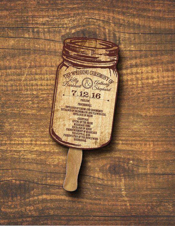 Perfect for Summer Weddings: 15 Adorable and Practical 'Fan-Shaped Program' Designsにて紹介している画像