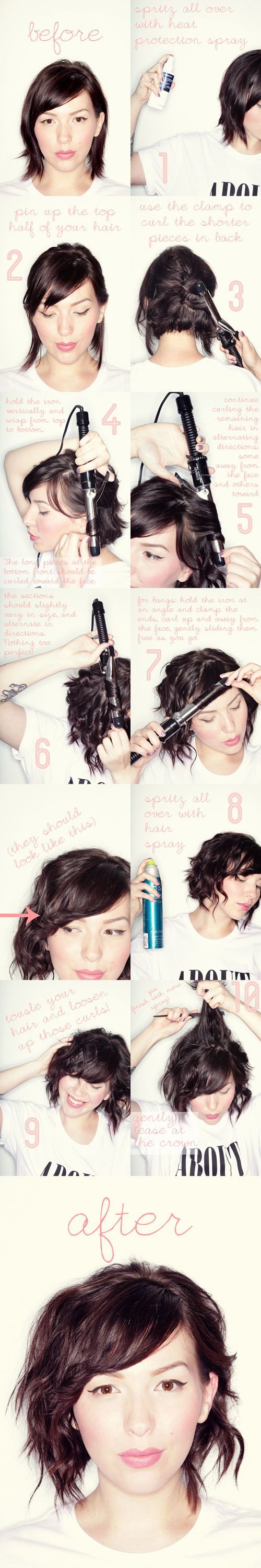 No Perm? No Problem! Easy Loose Wavy Bob Collection ♡にて紹介している画像