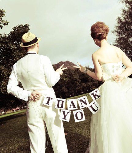 Learn from Experienced Brides: 15 Lovely Designs for "Thank You Tags" to Accompany Your Wedding Favors!にて紹介している画像