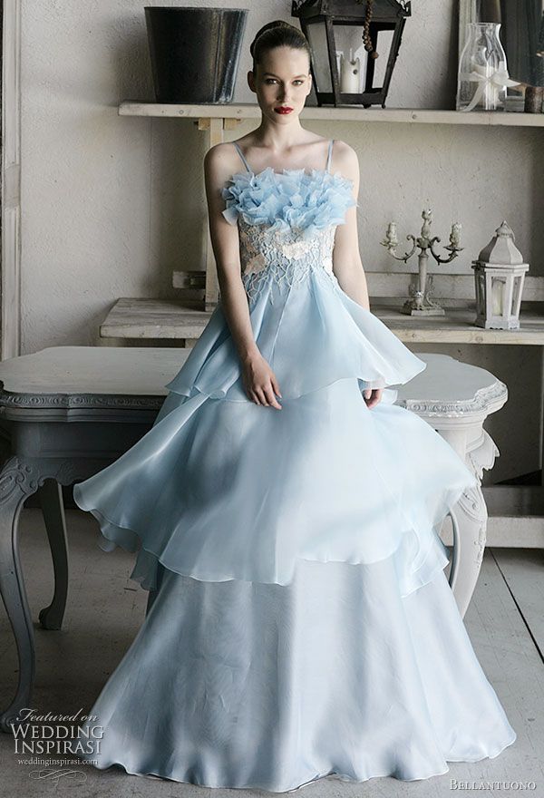Purely Cute Reimagining: A Romantic Light Blue Wedding Dress Collection ♡にて紹介している画像