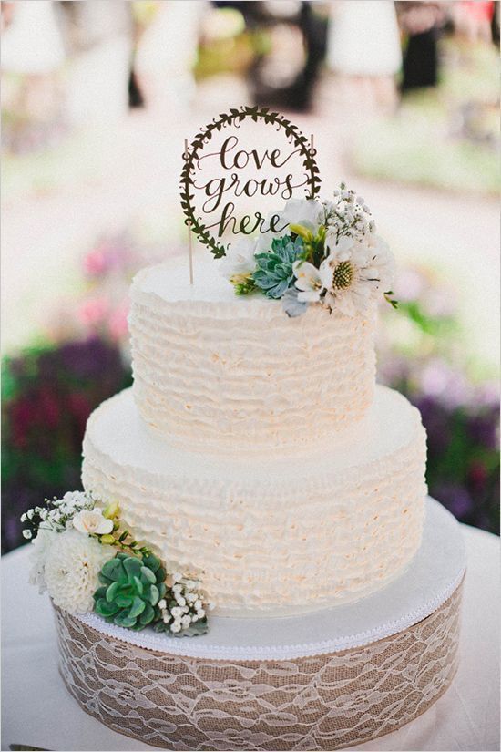 Irresistibly Cute Plumpness: The Trend of Wedding Cakes Featuring Succulents Is on the Rise!にて紹介している画像