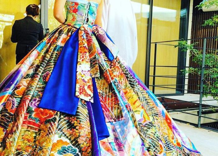 着物とカラードレス和洋折衷の オリエンタルドレス 和ドレス とは Marry マリー