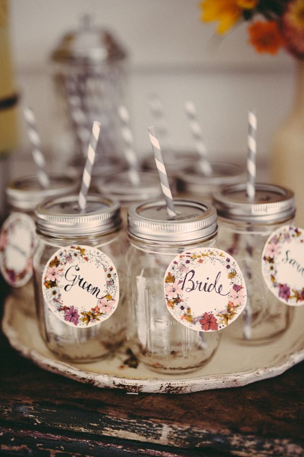 メイソンジャーでドリンクサービス♡流行りのアイテムを取り入れておもてなし上級者♪にて紹介している画像