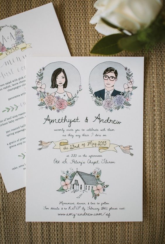 "Deliver Smiles to Your Guests with Adorable Invitations: A Special Feature on Invitation Designs"にて紹介している画像