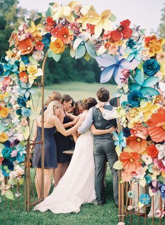 誓言永恒之爱的理想场所♡不可或缺的《婚礼拱门》设计图库＊にて紹介している画像