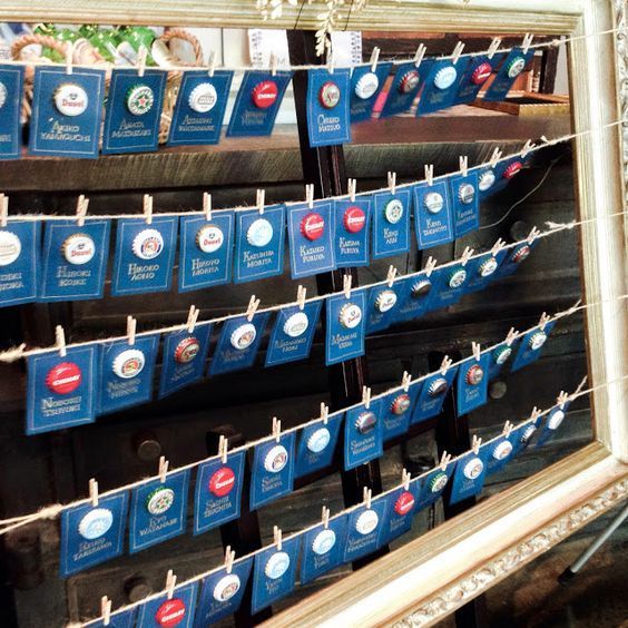 Aim for a Chic Overseas Wedding! 11 Beautiful 'Escort Card Designs'にて紹介している画像