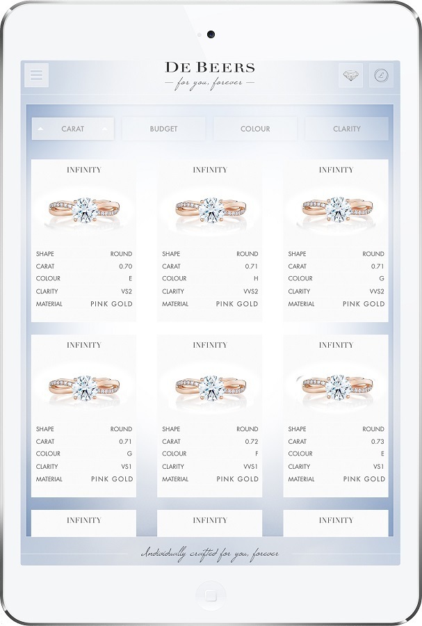 運命のダイヤモンドを自分で探せる！ダイヤモンドの女王と呼ばれる『デビアス』のリングの4つの魅力＊にて紹介している画像