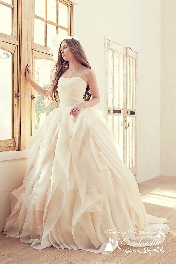 A Dreamy Collection of Princess Line Wedding Dresses You Must Try at Least Once♡にて紹介している画像