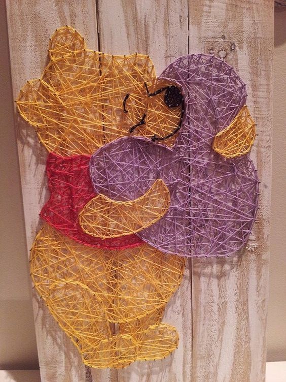 Let's Try Adorable String Art: Full of Cute Designs and Ideas!にて紹介している画像