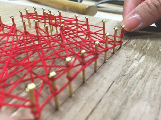 Let's Try Adorable String Art: Full of Cute Designs and Ideas!にて紹介している画像