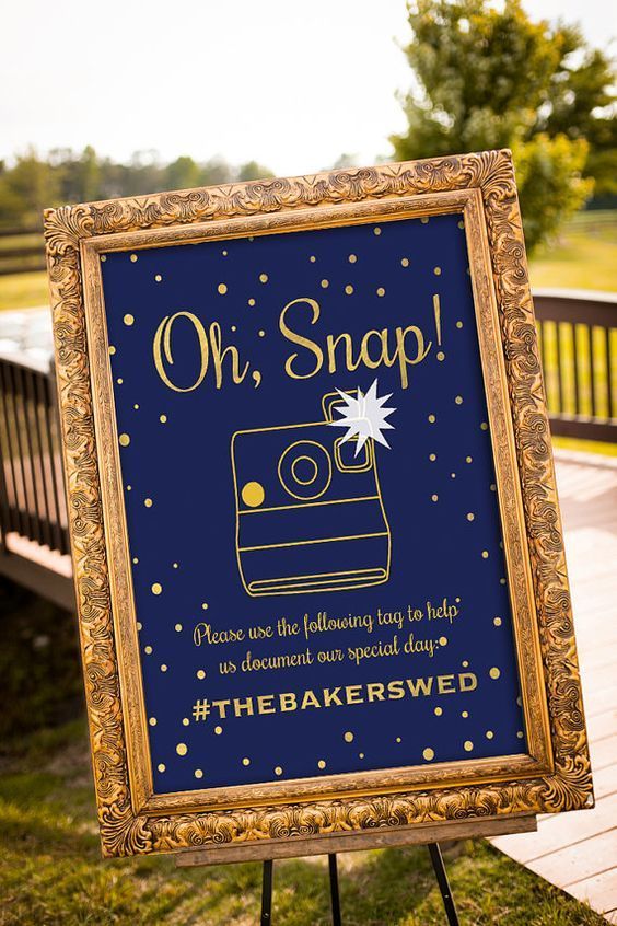 Stylish Overseas-Inspired Instagram Sign Designs to Share Photos with Guests ♡にて紹介している画像