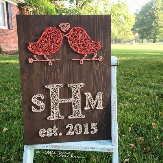 Flowers in a Mason Jar: The Adorable String Art That's Captivating Everyone!にて紹介している画像