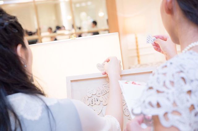 ゲストブックにしたい♡先輩花嫁さんの可愛い〔ハートドロップス〕デザインまとめ*のトップ画像