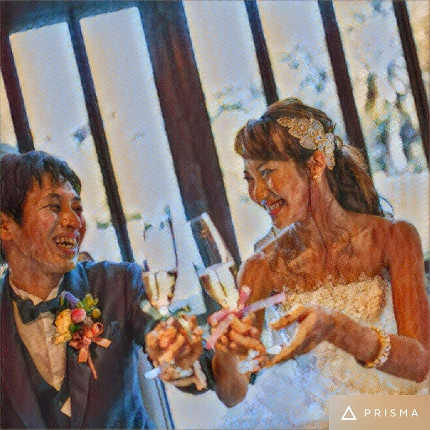 SNS에서 화제의 사진 보정 앱 'Prisma(프리즈마)' 사용하고 있나요? 신부에게 추천하는 필터는 이거야!♡にて紹介している画像