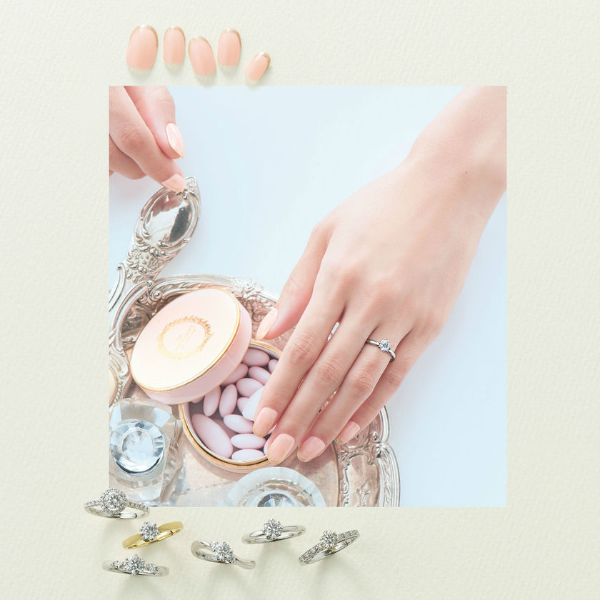 Shocking! Guests are Carefully Observing Your Hands! Achieve Perfect Hands with Elegant Nails and Delicate Rings＊にて紹介している画像