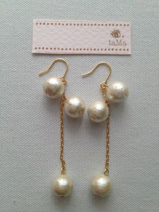 “人魚の涙♡”真珠を使った美しく素敵なピアスで耳元華やかに♡にて紹介している画像