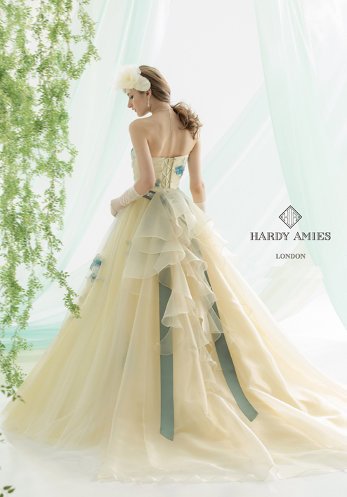 HARDY AMIES カラードレス ハーディエイミス　グリーン　ウェディング ハーディエイミスの最新春コレクション | DRESSY【公式