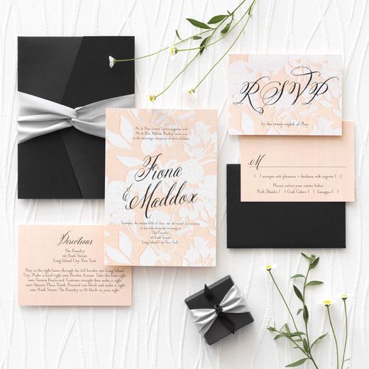 海外風デザインにきゅん♡真似したい海外花嫁さんのお洒落な招待状10選＊にて紹介している画像