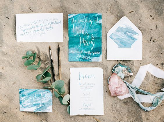 海外風デザインにきゅん♡真似したい海外花嫁さんのお洒落な招待状10選＊にて紹介している画像