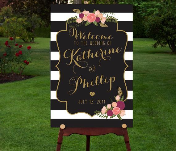 For a Unique Party Look: Embrace Black & White Stripes ♡にて紹介している画像