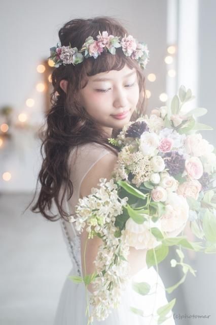 ハンドメイドアクセ作りの参考にできる＊お花をつかった花びらピアスのデザイン例まとめ♡にて紹介している画像