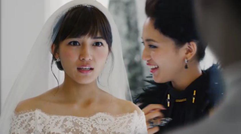 “……但是，她是个好人。”川口春奈出演♡描绘交换誓言瞬间新娘心情的感人CM＊にて紹介している画像