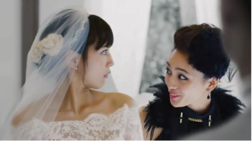 “……但是，她是个好人。”川口春奈出演♡描绘交换誓言瞬间新娘心情的感人CM＊にて紹介している画像