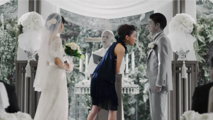 “……但是，她是个好人。”川口春奈出演♡描绘交换誓言瞬间新娘心情的感人CM＊にて紹介している画像