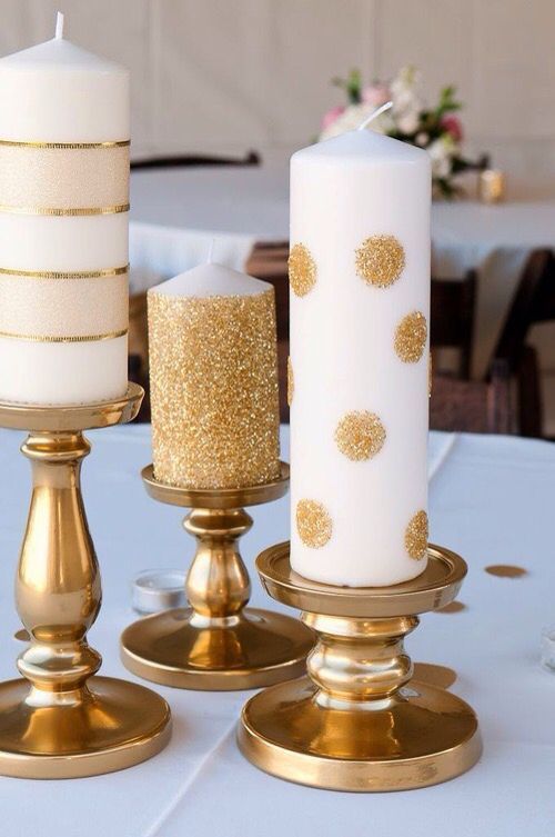 DIY Wedding: A Collection of Easy Sparkling Decorations Using Glitter Tape!にて紹介している画像