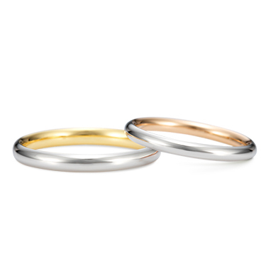 "While Platinum is Nice...♡ The Allure of Stylish Gold Wedding Rings and Brand Highlights*"にて紹介している画像