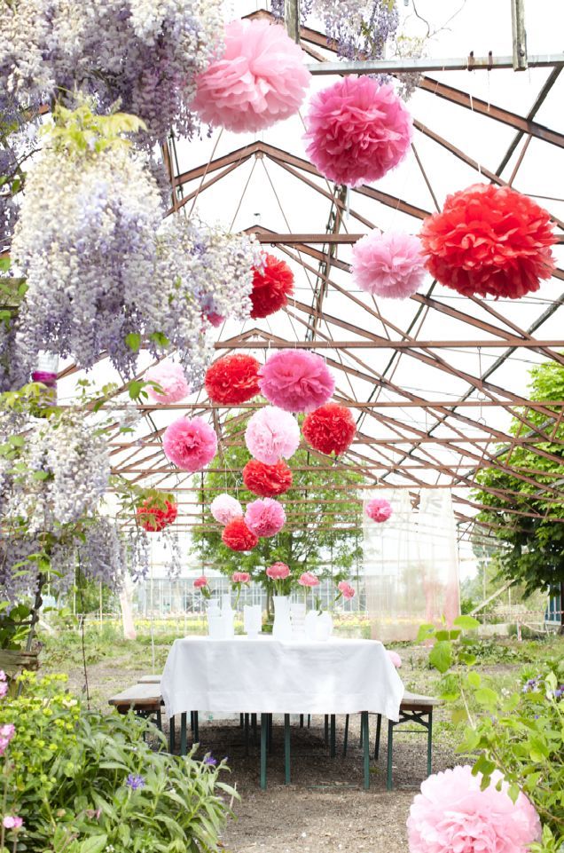 お花みたいで可愛い♡ポンポンアートcollectionにて紹介している画像