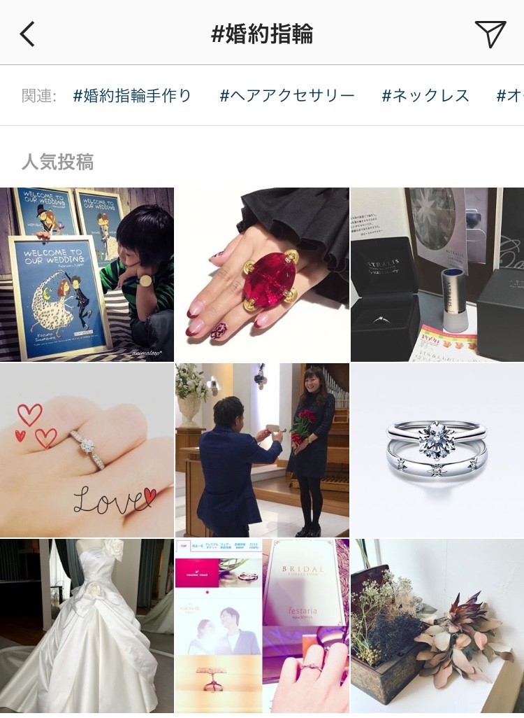 "Essential Instagram Hashtags for Future Brides: A Comprehensive Guide to Enhance Your Wedding Planning!"にて紹介している画像
