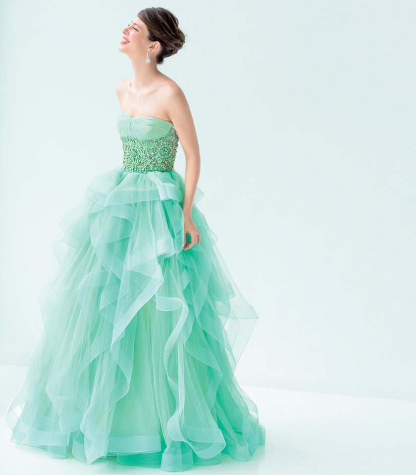 写真映え抜群♡お洒落すぎる「シャーベットカラードレス」８選＊にて紹介している画像