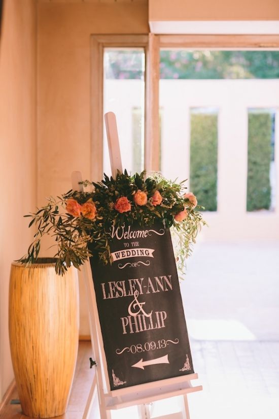 シンプルなのが、素敵ポイント♡海外のウェルカムボードデザインが参考になる！にて紹介している画像