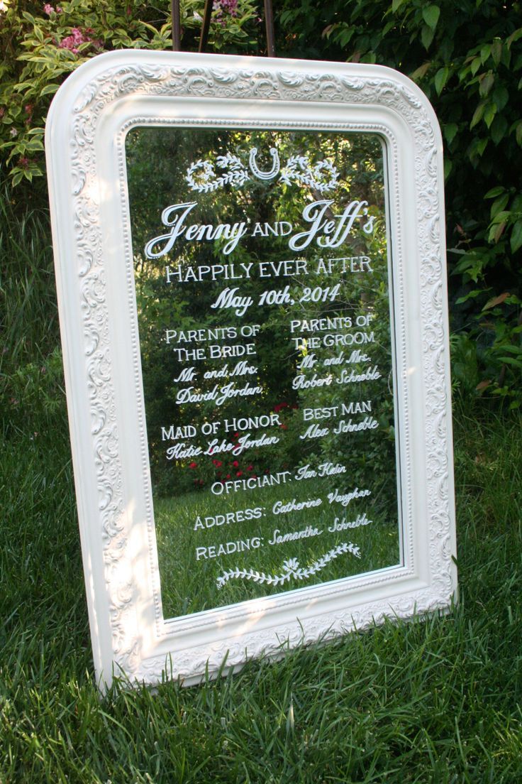 シンプルなのが、素敵ポイント♡海外のウェルカムボードデザインが参考になる！にて紹介している画像