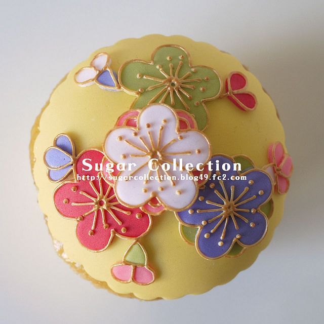 "This is Definitely Worthy of Being Called Wagashi! The Adorable Kimono-patterned Cupcakes Delight Me♡"にて紹介している画像