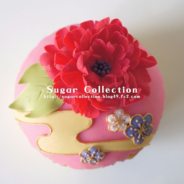 "This is Definitely Worthy of Being Called Wagashi! The Adorable Kimono-patterned Cupcakes Delight Me♡"にて紹介している画像