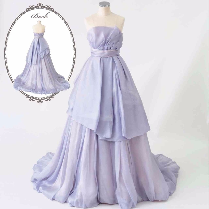 Elegant & Glamorous: A Special Feature on Adorable Lavender-Colored Dresses That Are Currently in the Spotlight! ♡にて紹介している画像