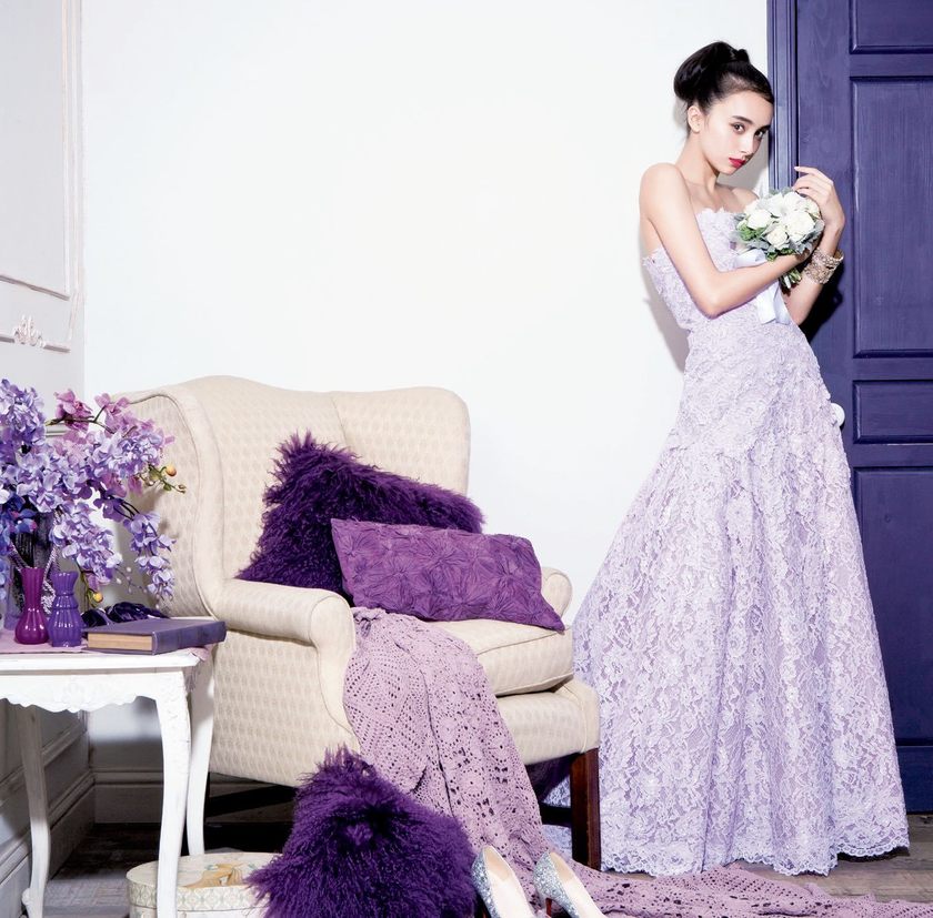 Elegant & Glamorous: A Special Feature on Adorable Lavender-Colored Dresses That Are Currently in the Spotlight! ♡にて紹介している画像