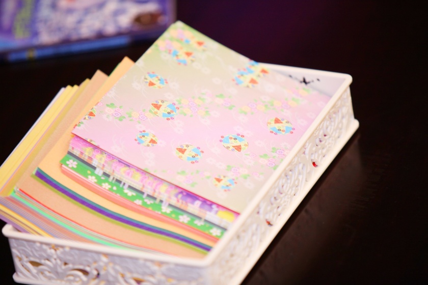 100均の可愛い柄つき折り紙を活用＊折り紙を使った素敵で便利なウェディングアイデアまとめ♩にて紹介している画像