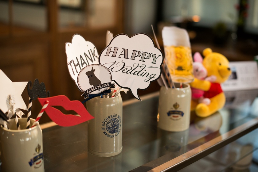 会社関係のゲストが多い披露宴におすすめ♡制服やロゴ、商品をモチーフにした《職業プロップス》＊にて紹介している画像