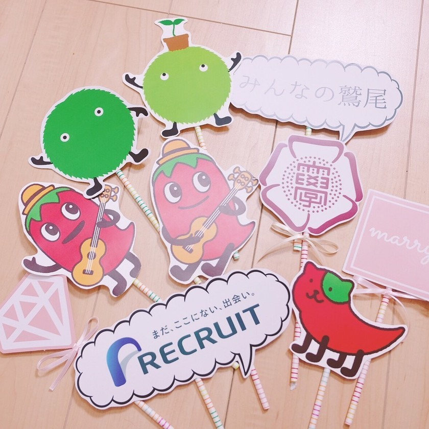 会社関係のゲストが多い披露宴におすすめ♡制服やロゴ、商品をモチーフにした《職業プロップス》＊にて紹介している画像