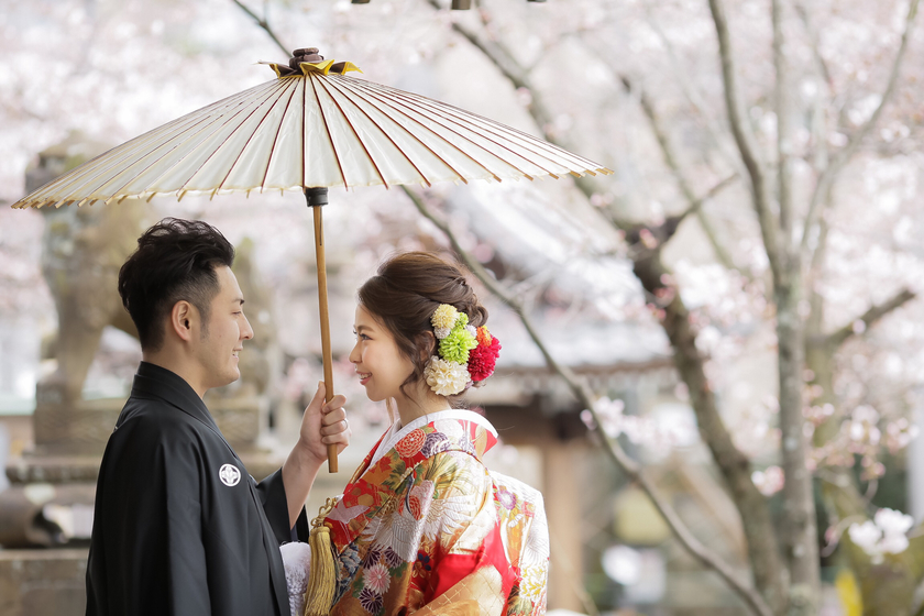 和婚花嫁さん必見♡和装前撮りの時に撮りたい写真のポーズまとめ✳︎にて紹介している画像